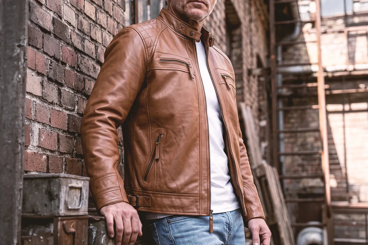member's only brown leather jacket
