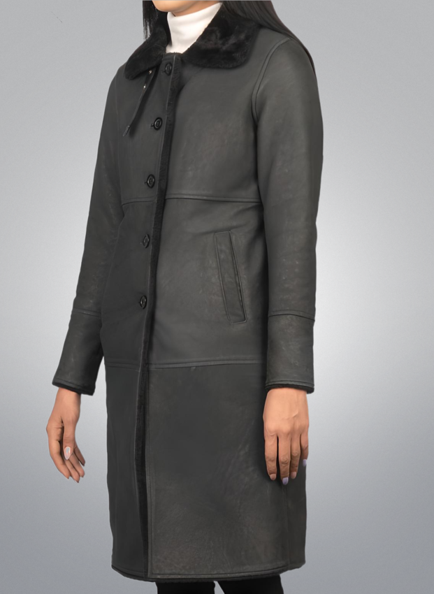 Shearling Leather Coat