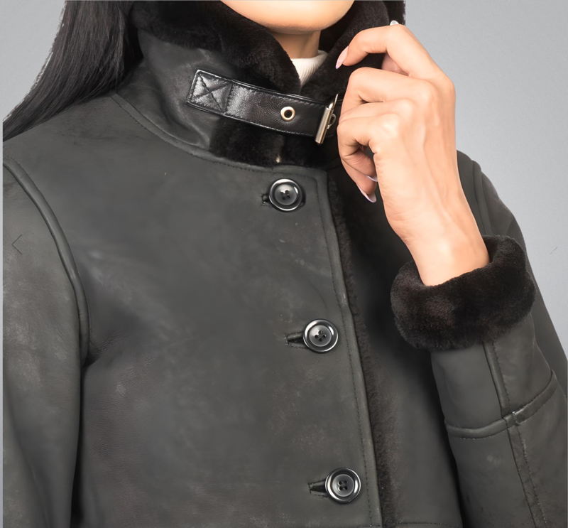 Shearling Leather Coat