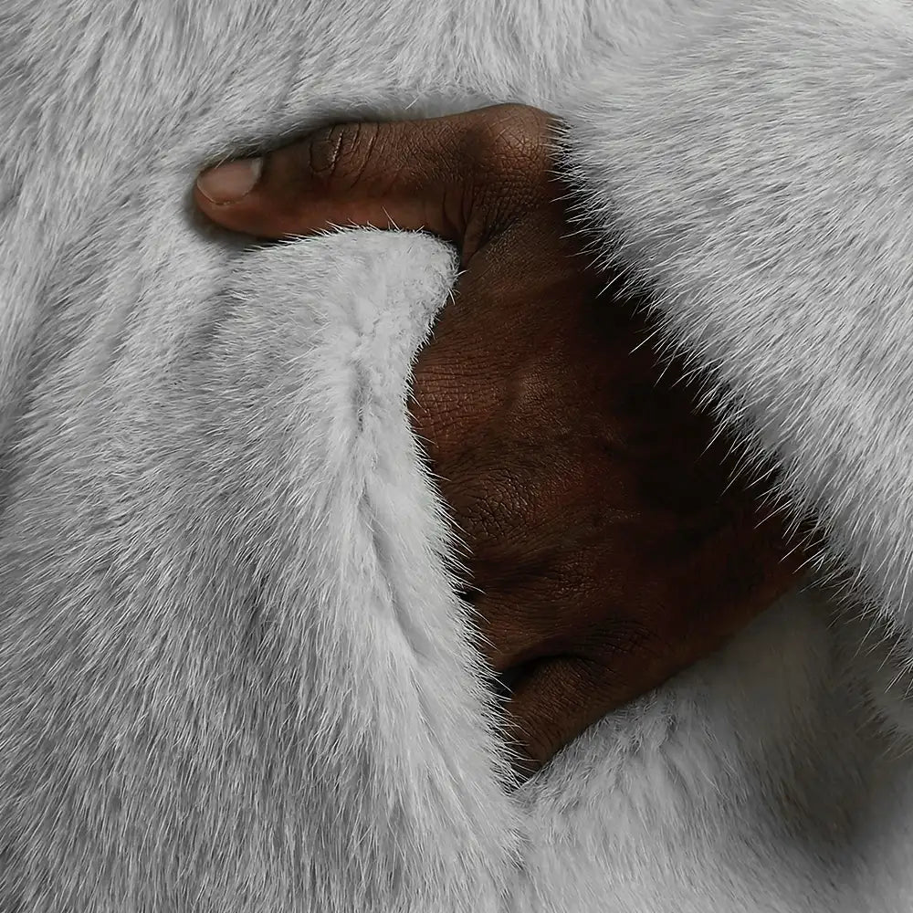 Men's Big Pillow Collar Fox Fur Jacket — Real Fur | Cuir