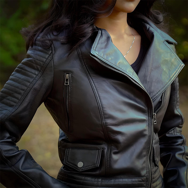 Biker Jacket Women Black