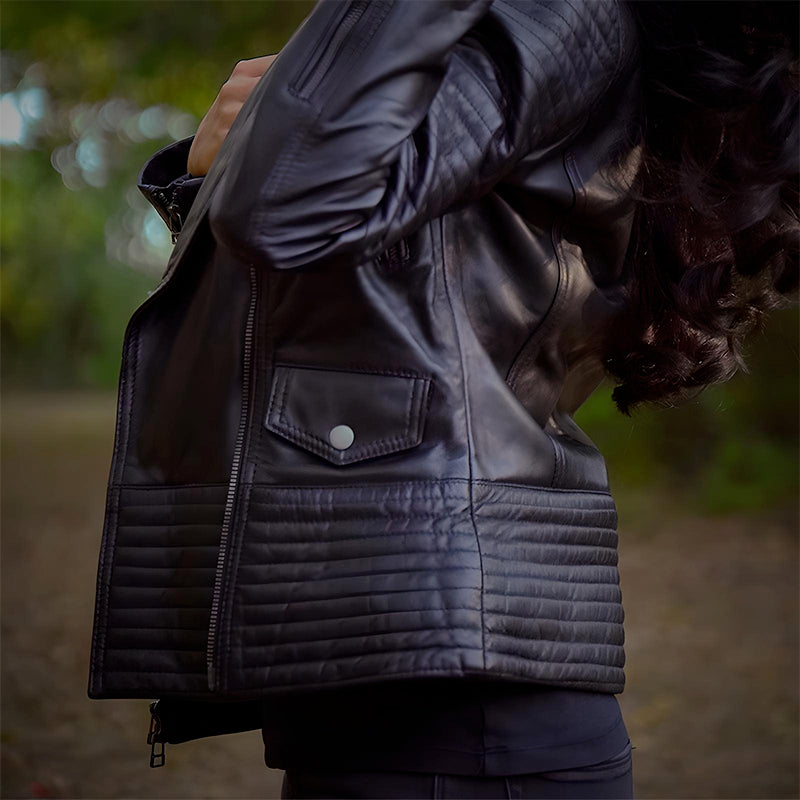 Biker Jacket Women Black