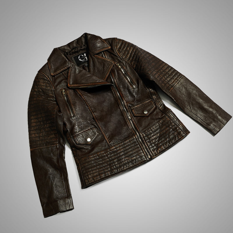 Biker Jacket Women Brown