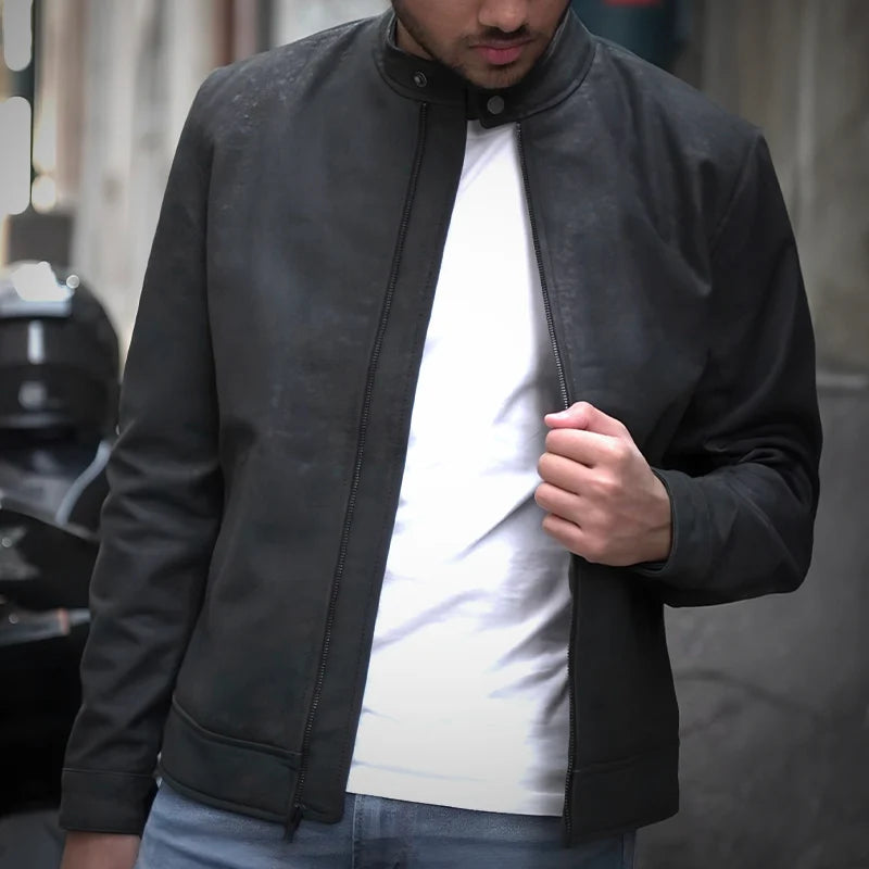 IronSoul Lambskin Biker Jacket