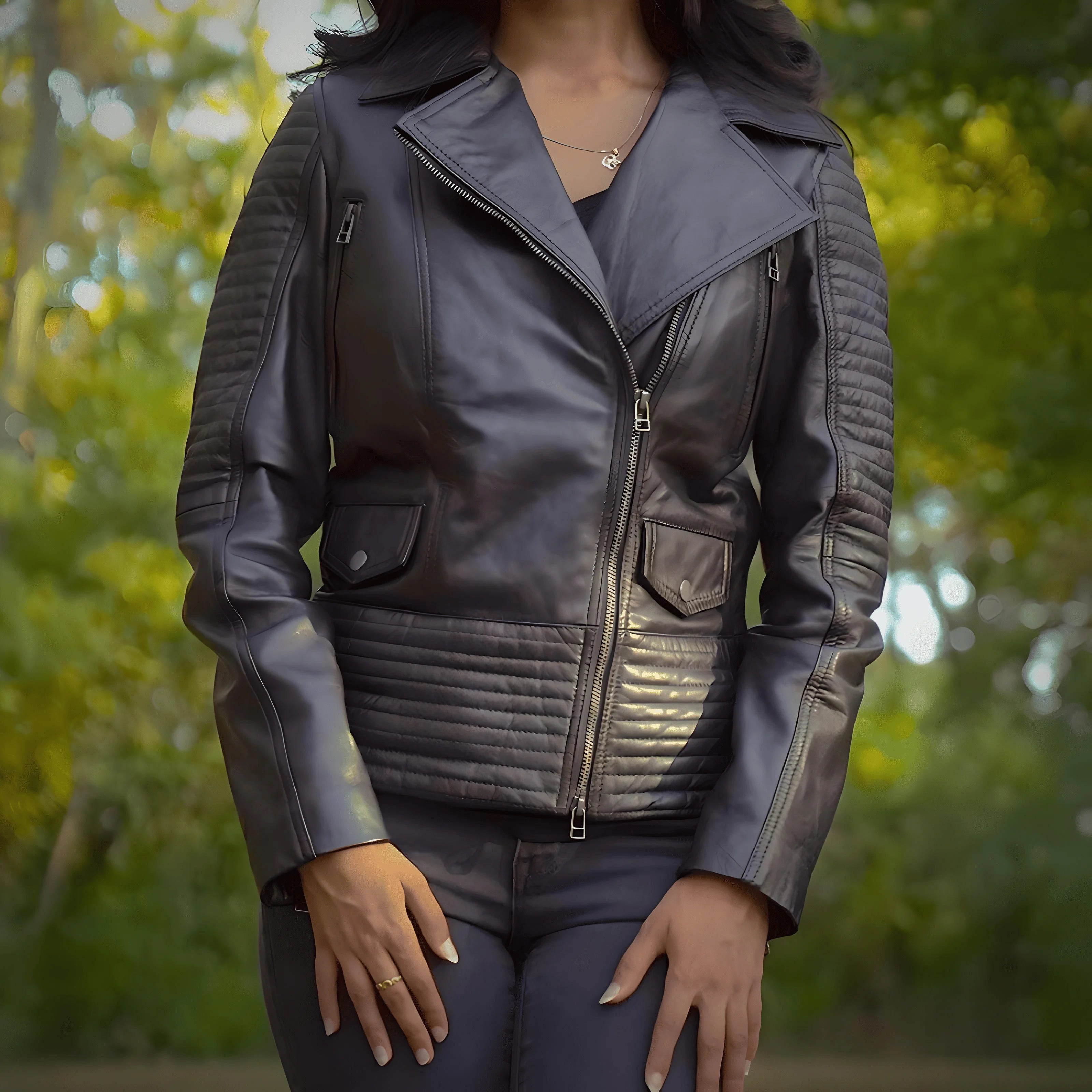 IronMark Classic – Premium Lambskin Biker Jacket