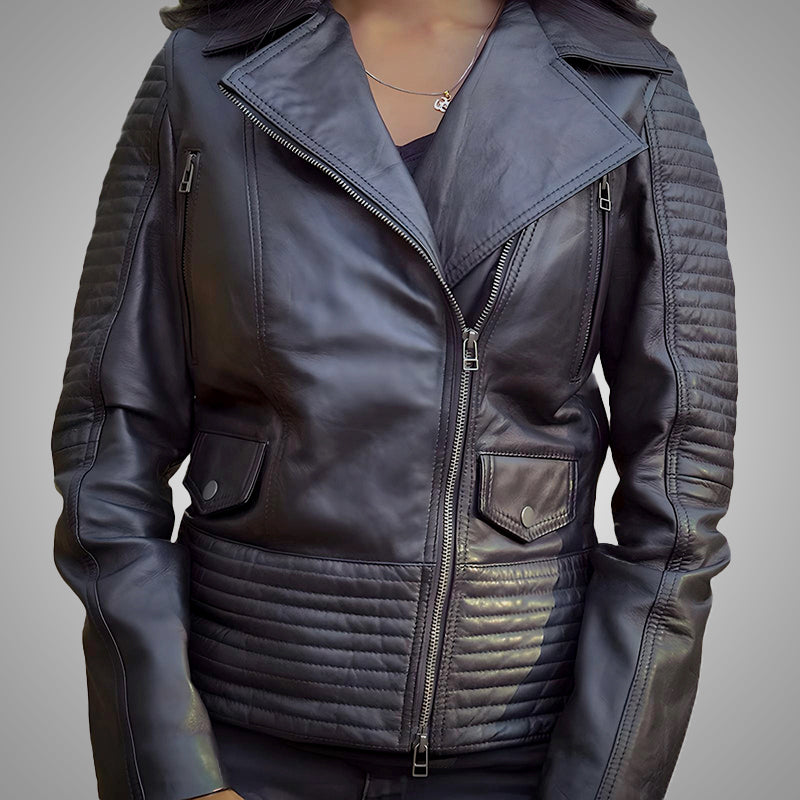 Biker Jacket Women Black