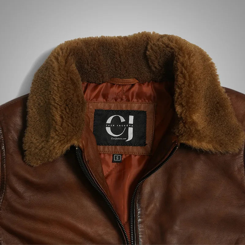 Hawkridge Brown Fur Flight Jacket