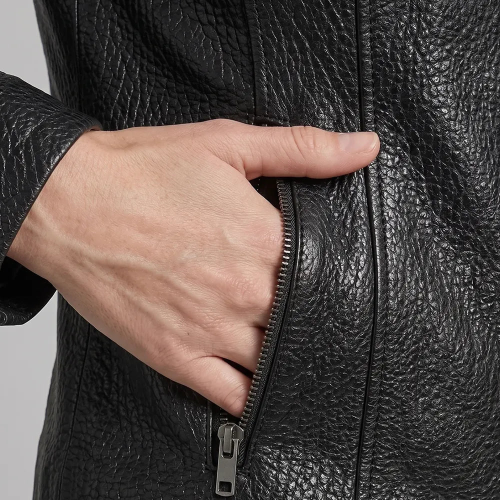 Women Reversible Lambskin Black Leather Jacket | Smooth Nappa Finish