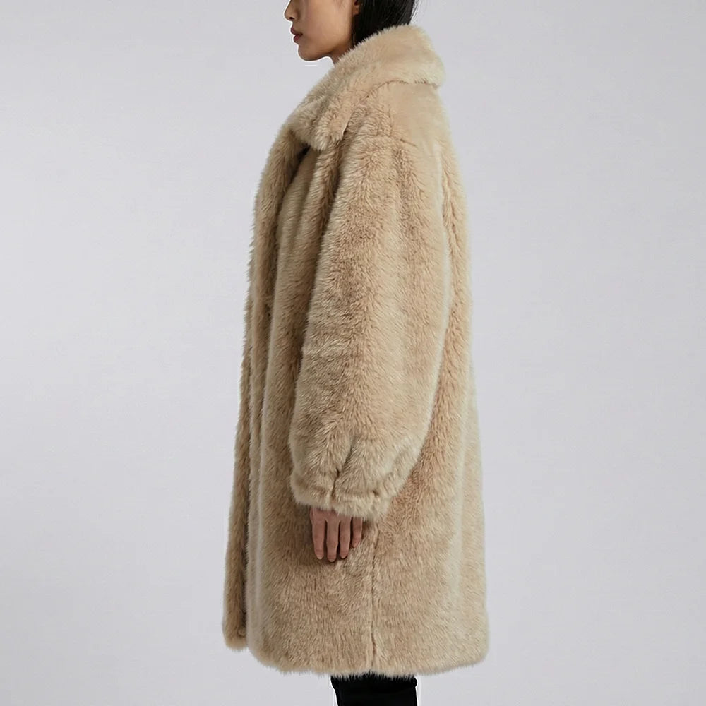 Empress Oversized Women's Faux Fur Coat