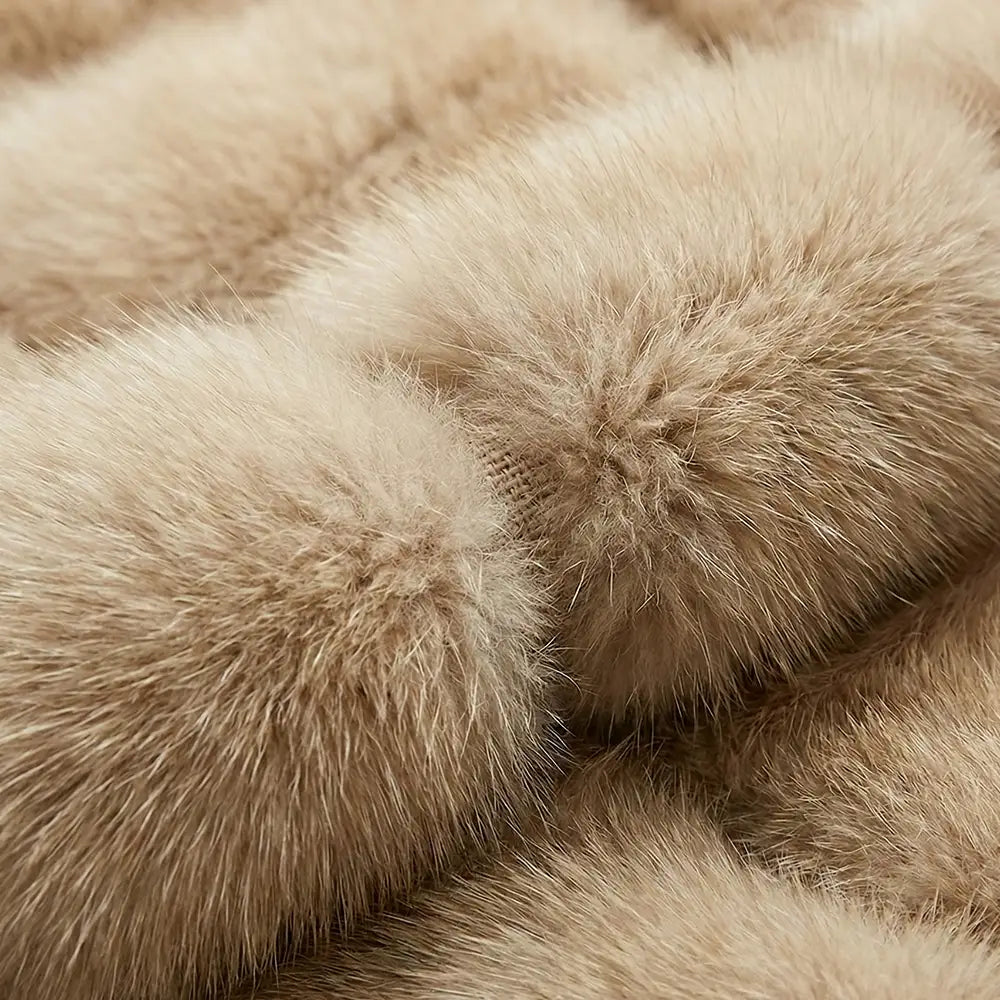 Sovereign Genuine Fox Fur Coat – Thick & Warm