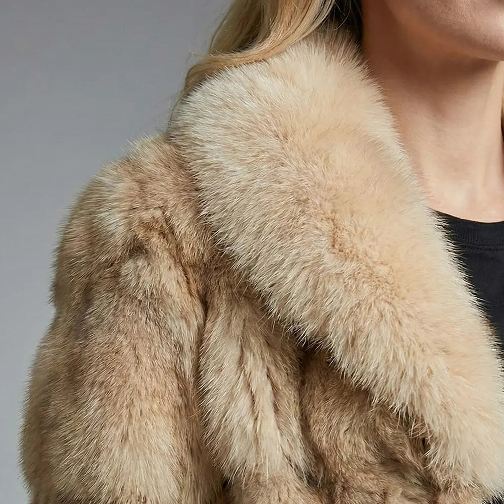 Sovereign Genuine Fox Fur Coat – Thick & Warm