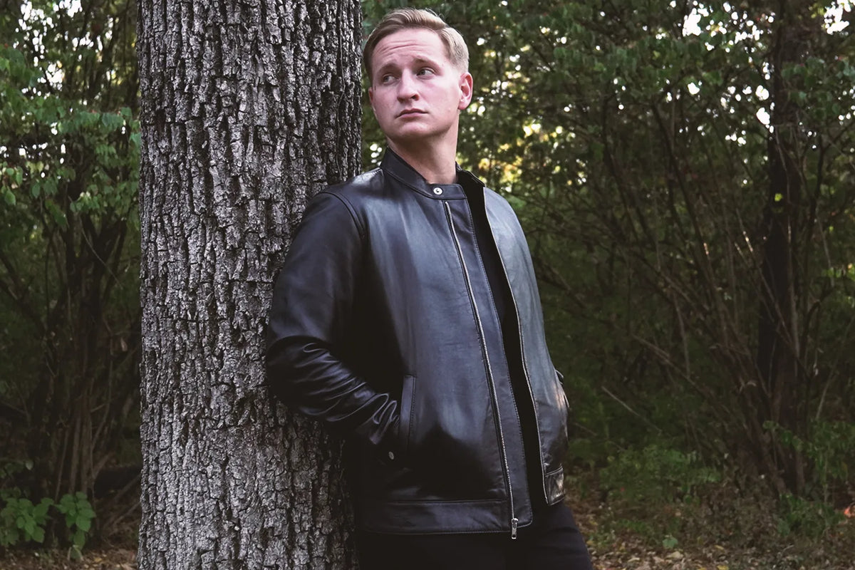 lambskin biker jacket black