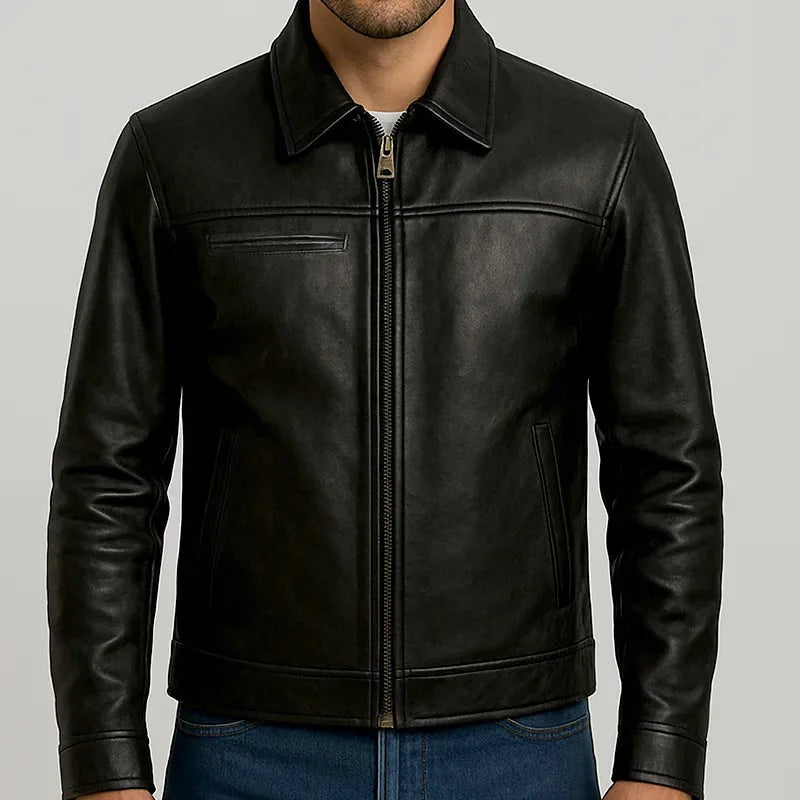 Legacy Black Cowhide Leather Jacket