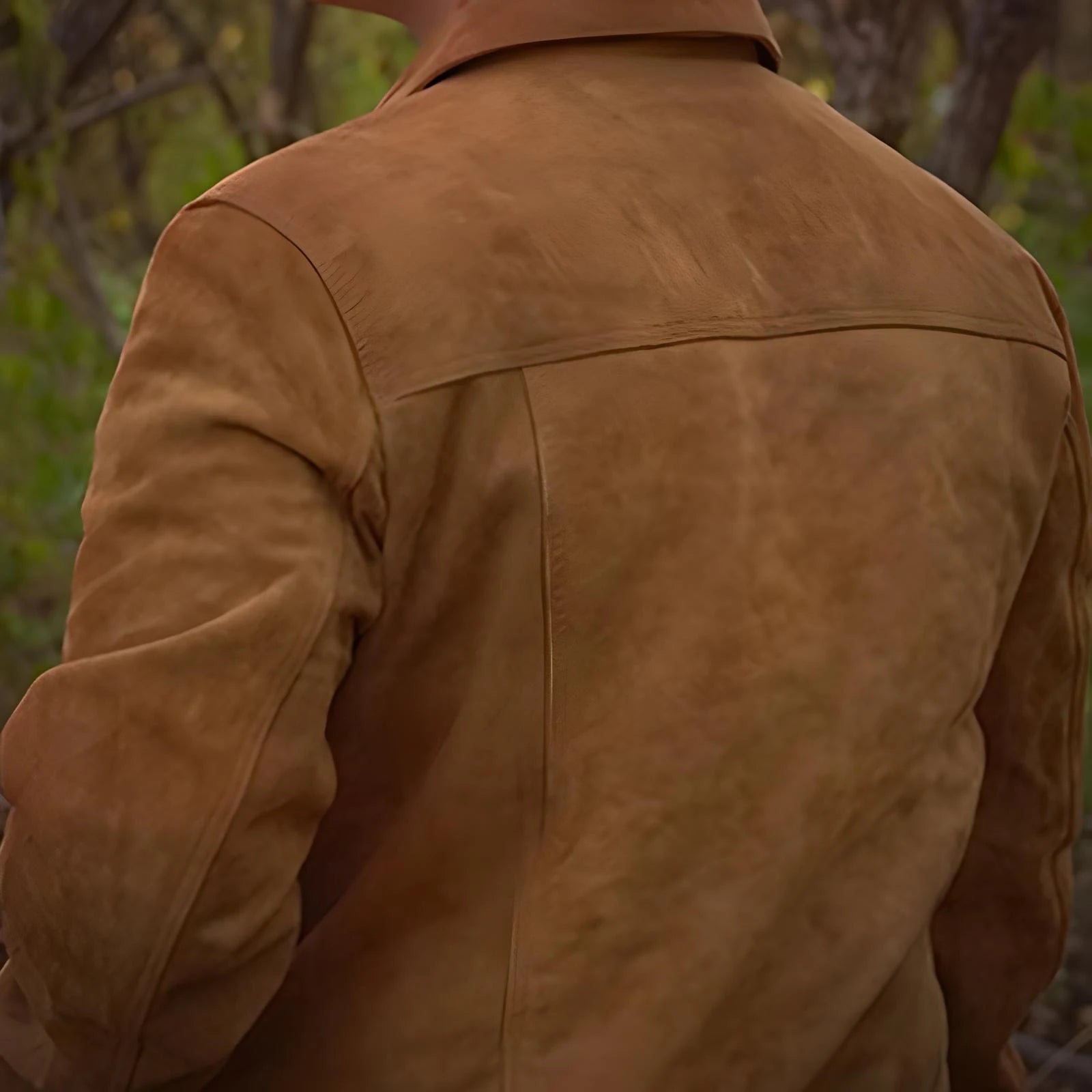 Heritage Ridge – Goat Suede Trucker Jacket