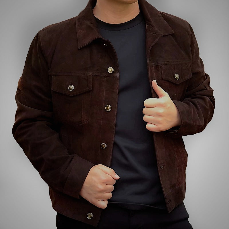 Suede Trucker Jacket