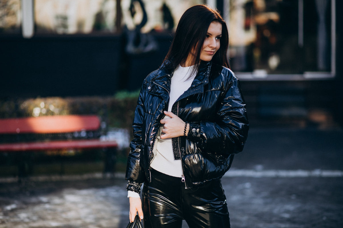 Trendy Black Leather Female Jackets Under $200