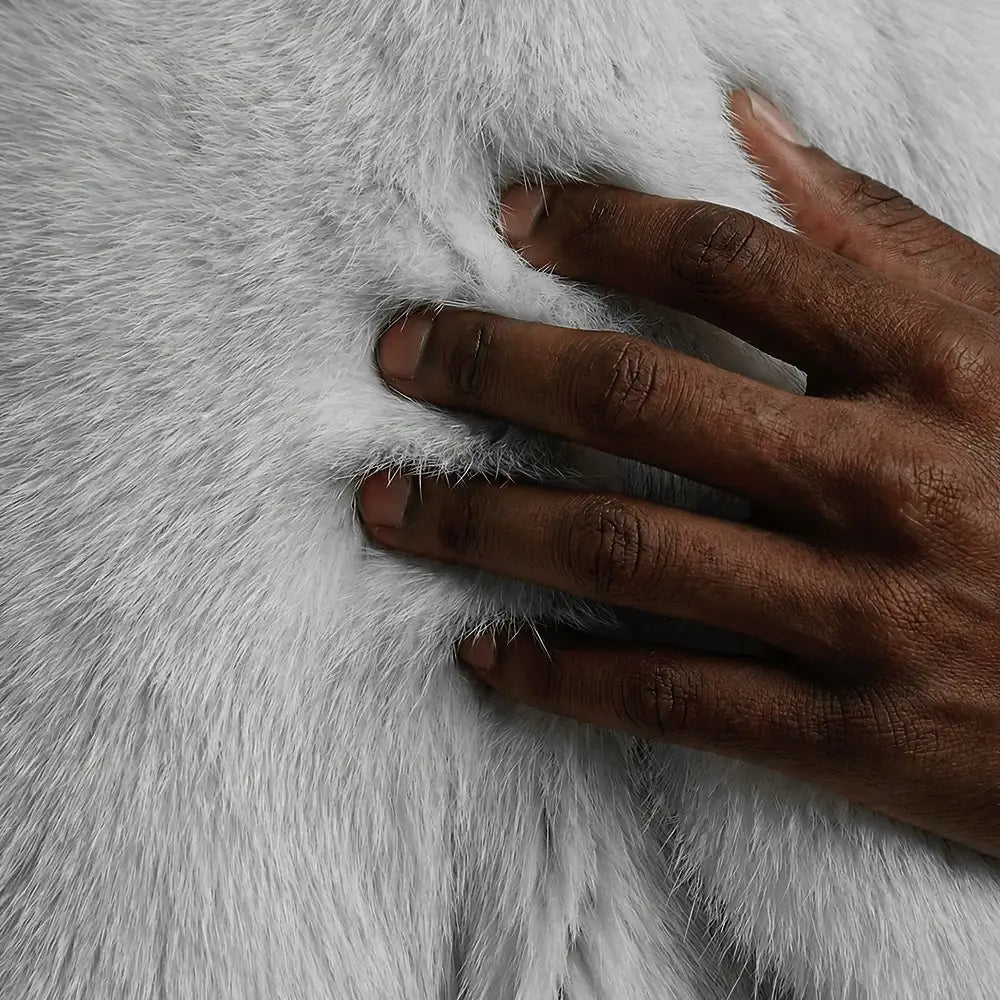 Men's Big Pillow Collar Fox Fur Jacket — Real Fur | Cuir