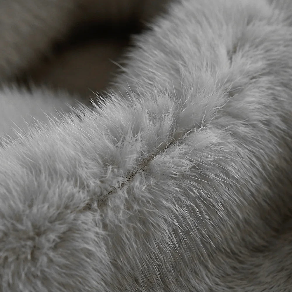 Men's Big Pillow Collar Fox Fur Jacket — Real Fur | Cuir
