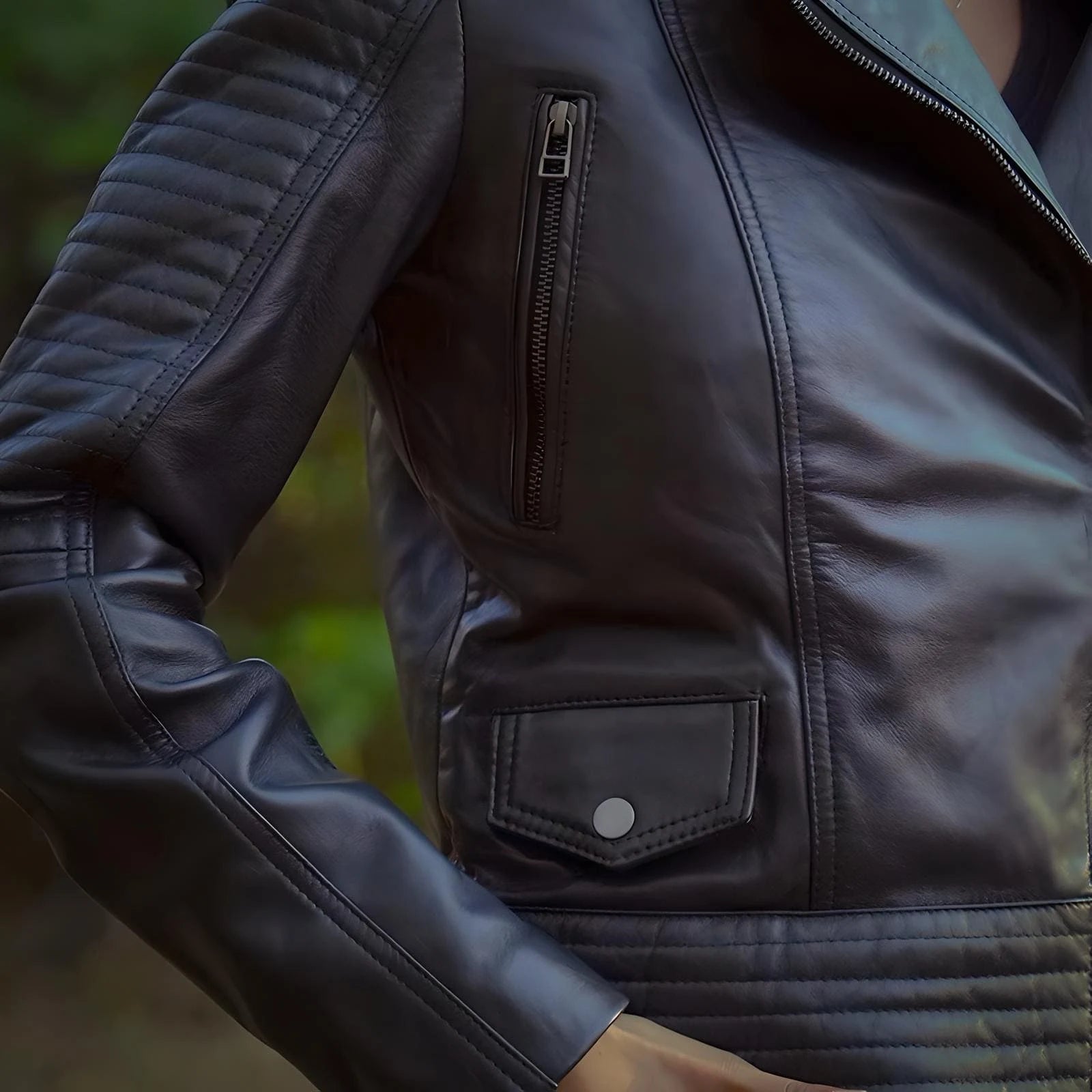 IronMark Classic – Premium Lambskin Biker Jacket