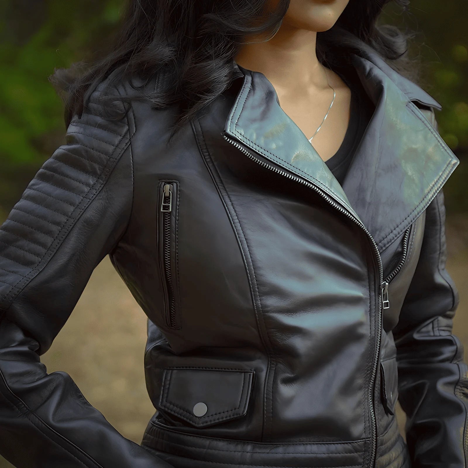 IronMark Classic – Premium Lambskin Biker Jacket