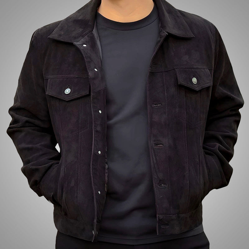 Suede Trucker Jacket