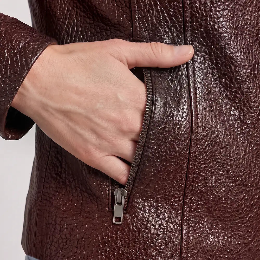 Women Reversible Lambskin Brown Leather Jacket | Smooth Nappa Finish