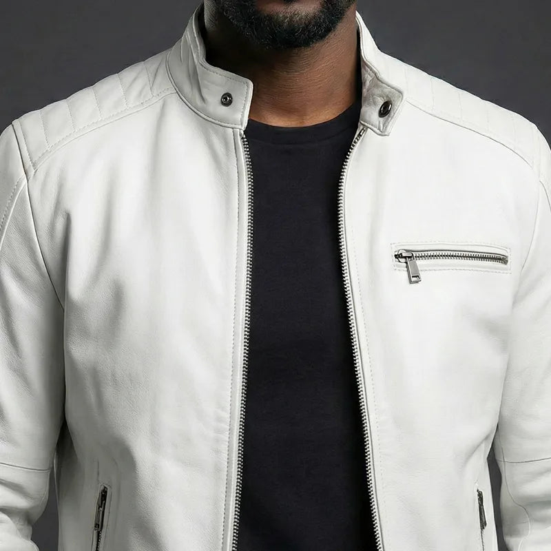 Dean Biker Jacket - White