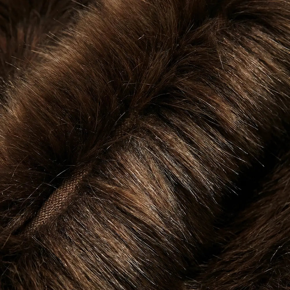 Faux Fur Crop Jacket – Chocolate