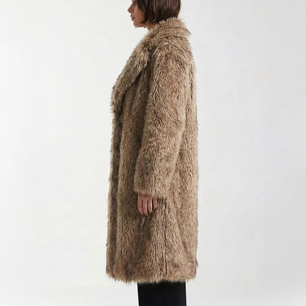 New Look Luxe Faux Fur Coat