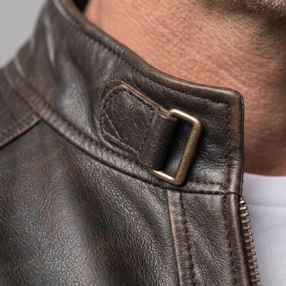 QuiltedBikerJacketBrown