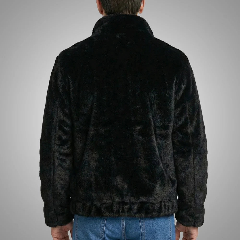 Reversible Mink Fur Fleece Jacket
