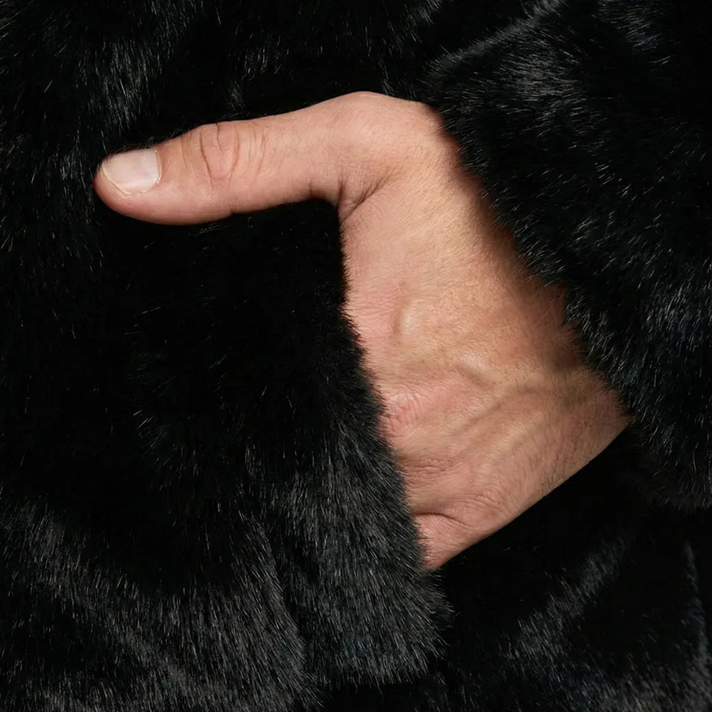 Reversible Mink Fur Fleece Jacket