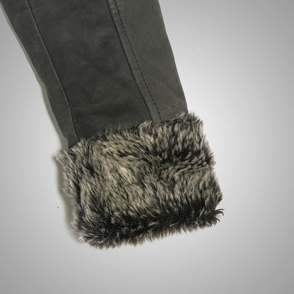 Shearling Fur Leather Coat