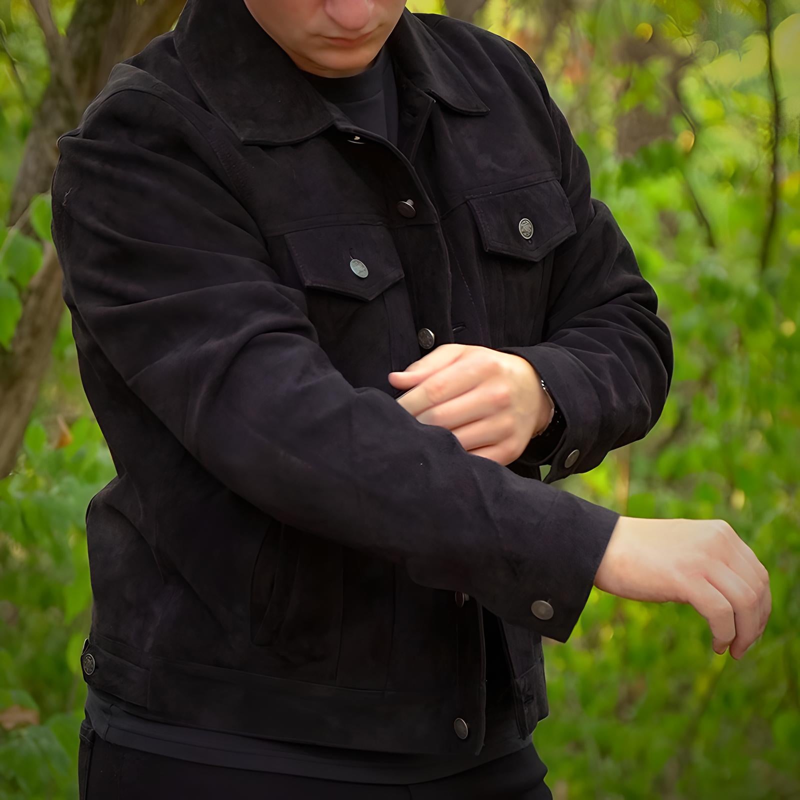 Suede Trucker Jacket