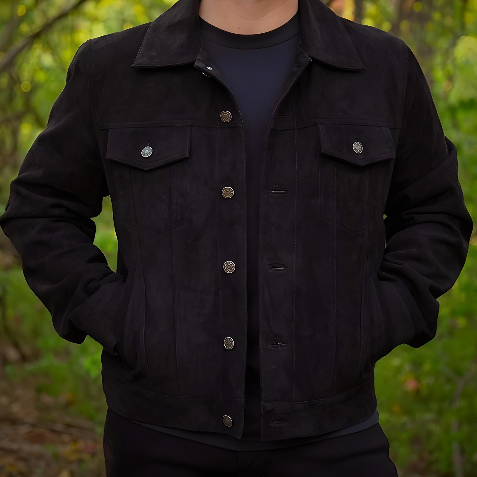 Suede Trucker Jacket