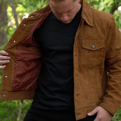 Suede Trucker Jacket