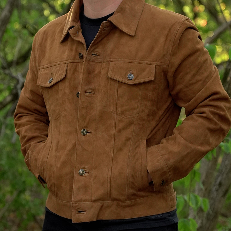 Suede Trucker Jacket
