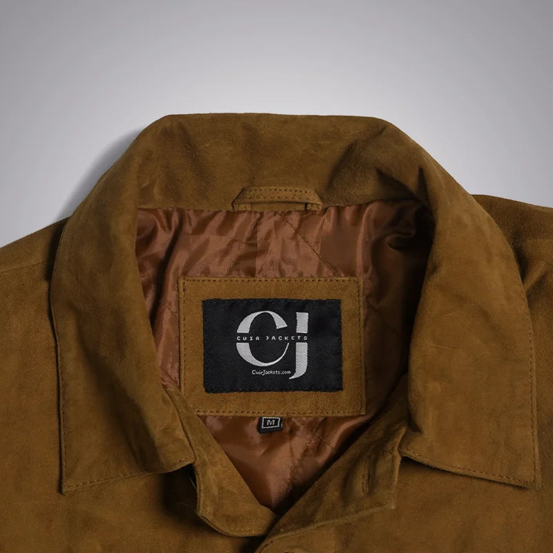 Heritage Ridge – Goat Suede Trucker Jacket