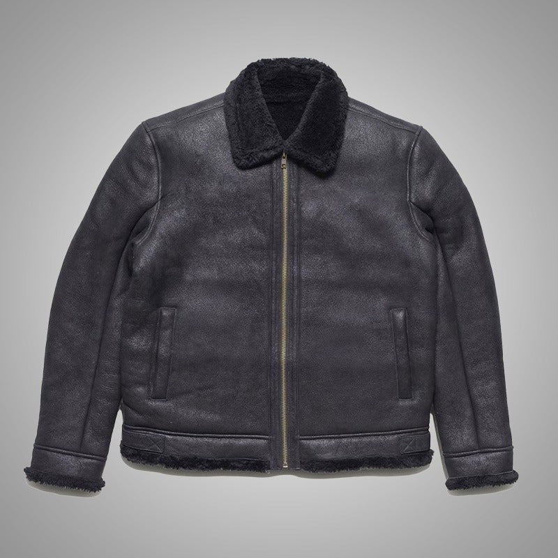 Heritage Shearling Leather Bomber – Turkish Merino Luxe - Espresso Brown